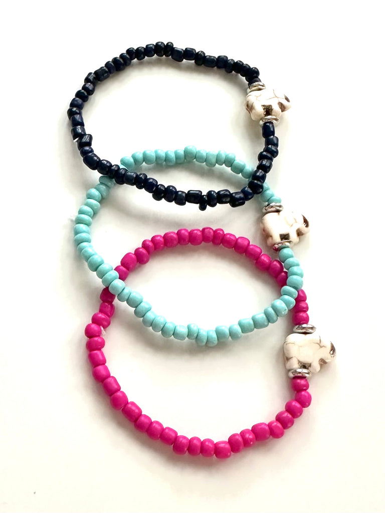 HURRICANE RELIEF ELEPHANT CHARM BRACELET